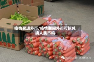 疫情买进外币/疫情期间外币可以兑换人民币吗