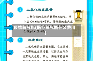疫情氧气瓶(医疗氧气瓶什么费用)