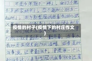 疫情的村子(疫情下的村庄作文)
