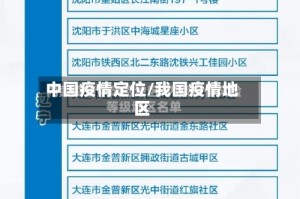 中国疫情定位/我国疫情地区