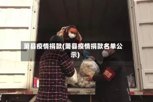 萧县疫情捐款(萧县疫情捐款名单公示)