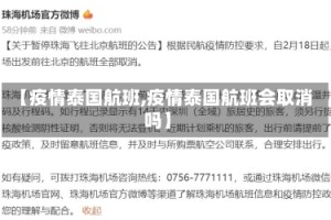 【疫情泰国航班,疫情泰国航班会取消吗】