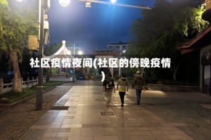 社区疫情夜间(社区的傍晚疫情)