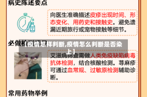 【疫情怎样判断,疫情怎么判断是否染上】