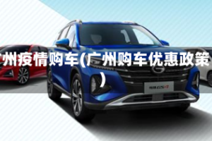 广州疫情购车(广州购车优惠政策)