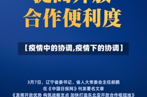【疫情中的协调,疫情下的协调】