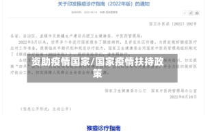 资助疫情国家/国家疫情扶持政策