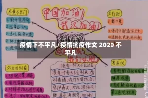 疫情下不平凡/疫情抗疫作文 2020 不平凡