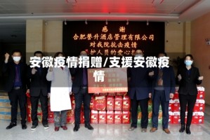 安徽疫情捐赠/支援安徽疫情