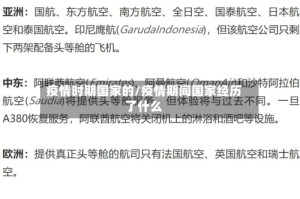 疫情时期国家的/疫情期间国家经历了什么