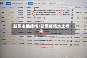 新疆本地疫情/新疆疫情本土病例