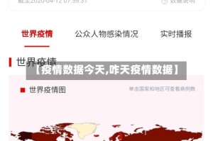 【疫情数据今天,咋天疫情数据】