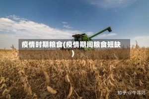 疫情时期粮食(疫情期间粮食短缺)