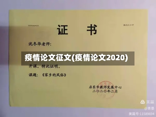 疫情论文征文(疫情论文2020)-第1张图片
