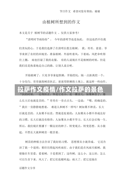 拉萨作文疫情/作文拉萨的景色-第1张图片