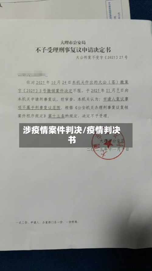 涉疫情案件判决/疫情判决书-第2张图片