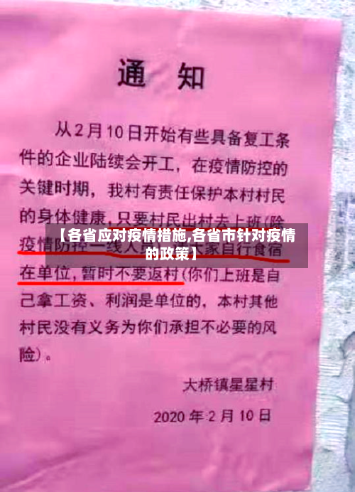 【各省应对疫情措施,各省市针对疫情的政策】-第1张图片