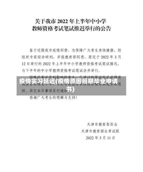 疫情实习延迟(疫情原因延期毕业申请书)-第2张图片