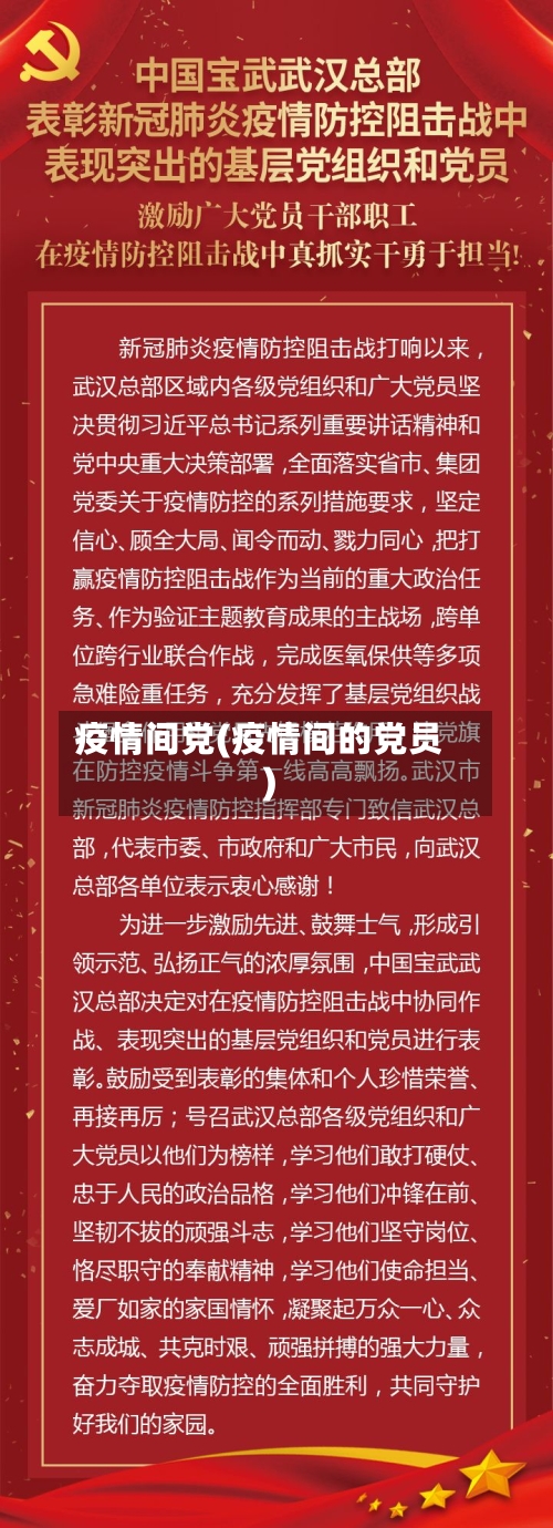 疫情间党(疫情间的党员)-第1张图片