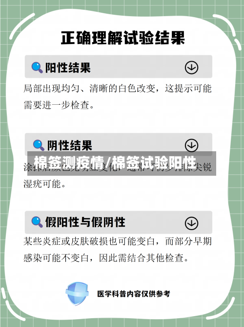 棉签测疫情/棉签试验阳性-第2张图片