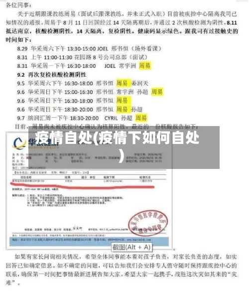 疫情自处(疫情下如何自处)-第1张图片