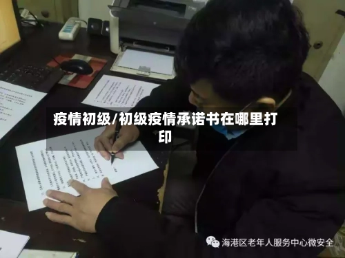 疫情初级/初级疫情承诺书在哪里打印-第3张图片