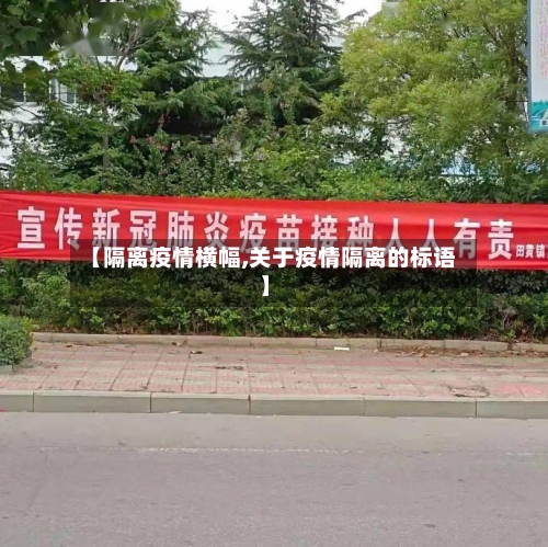 【隔离疫情横幅,关于疫情隔离的标语】-第2张图片