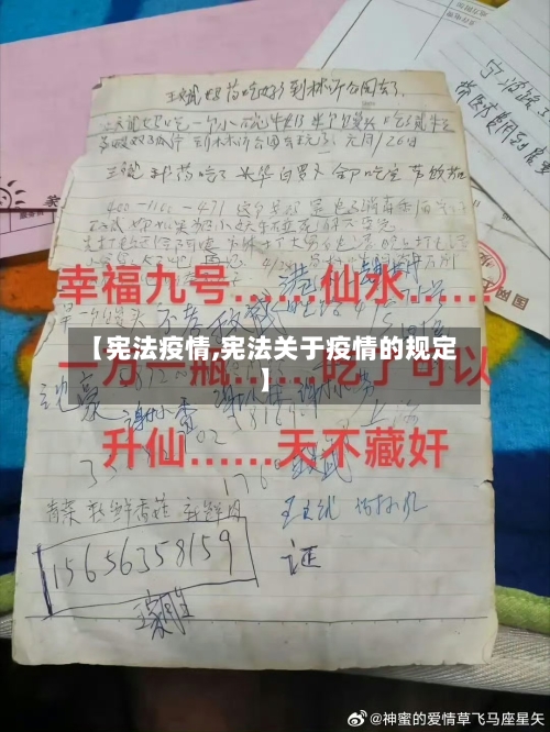 【宪法疫情,宪法关于疫情的规定】-第1张图片