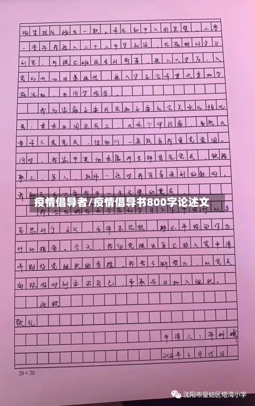 疫情倡导者/疫情倡导书800字论述文-第2张图片