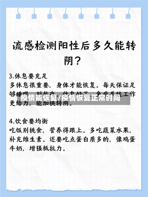 疫情能恢复/疫情恢复正常时间-第1张图片