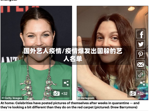 国外艺人疫情/疫情爆发出国躲的艺人名单-第1张图片