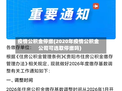 疫情公积金停缴(2020年疫情公积金公司可选取停缴吗)-第1张图片