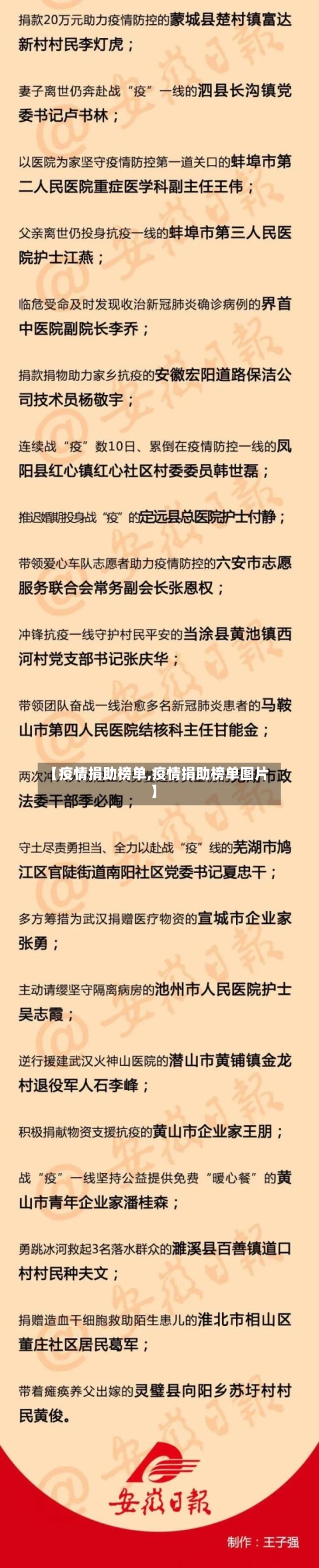【疫情捐助榜单,疫情捐助榜单图片】-第2张图片